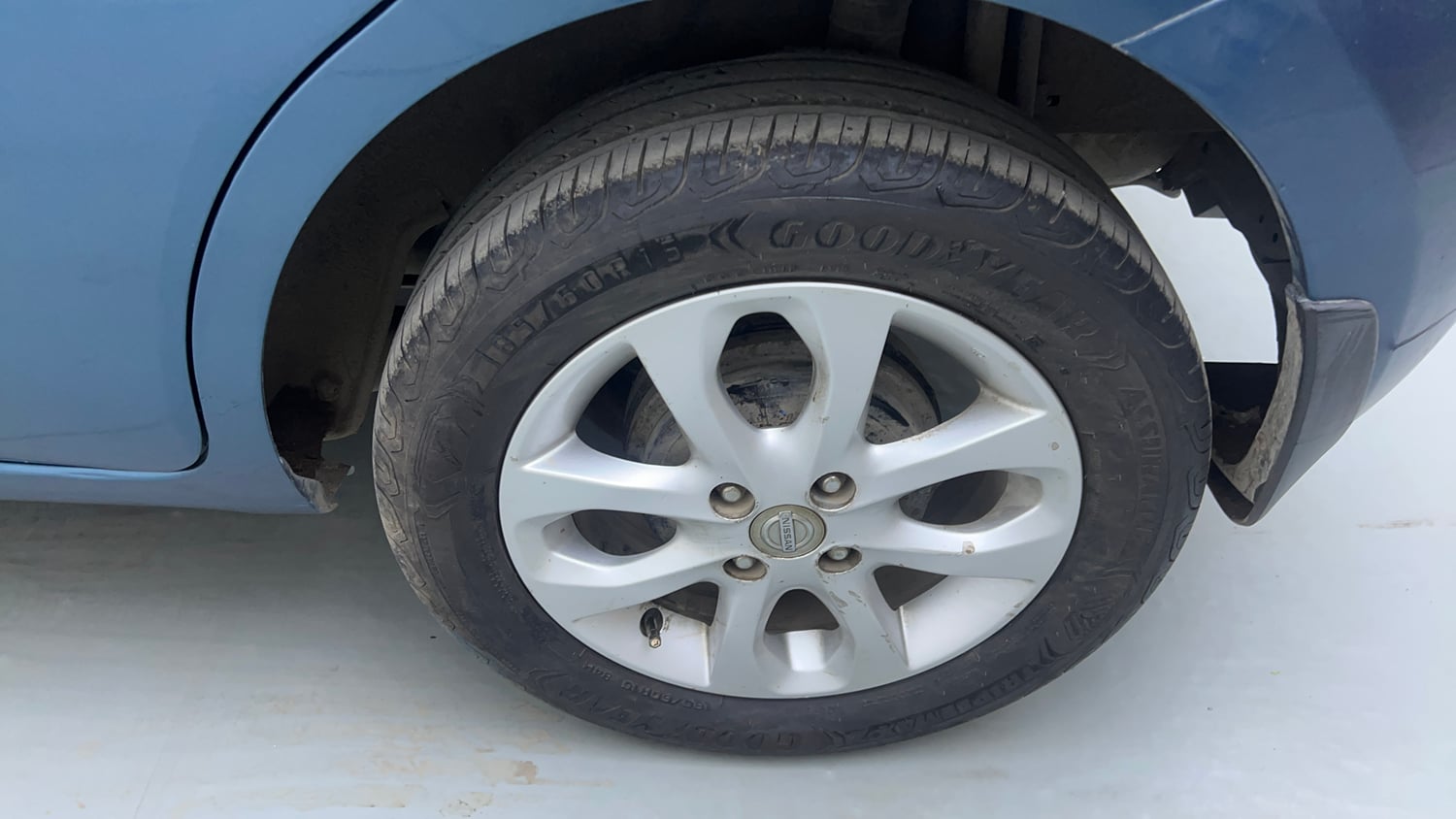 Used 2018 Nissan Micra XV CVT Petrol Automatic tyres LEFT REAR TYRE RIM VIEW