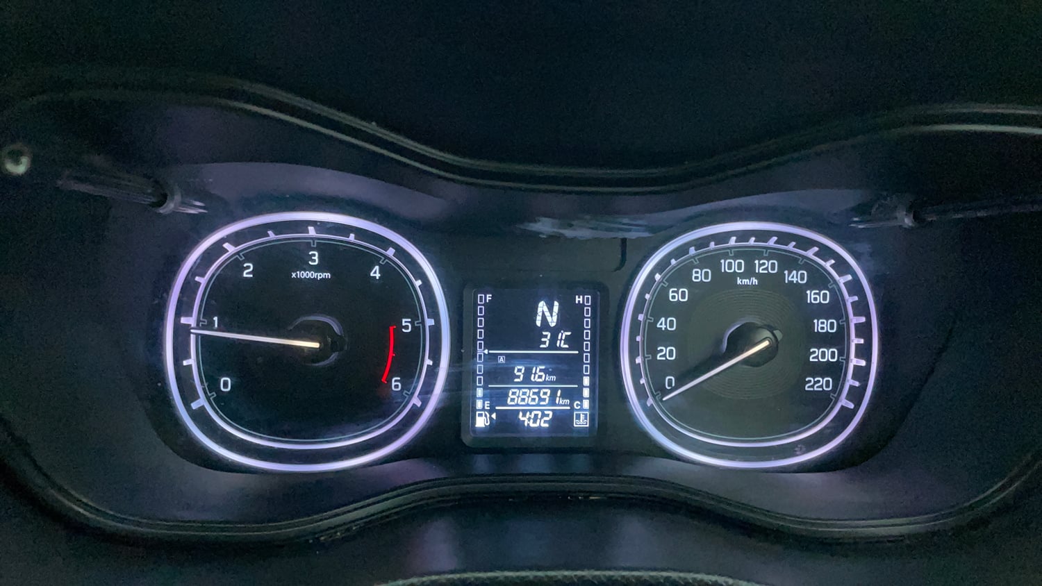 Used 2019 maruti-suzuki Vitara Brezza ZDi Plus AGS Diesel Automatic interior CLUSTERMETER VIEW