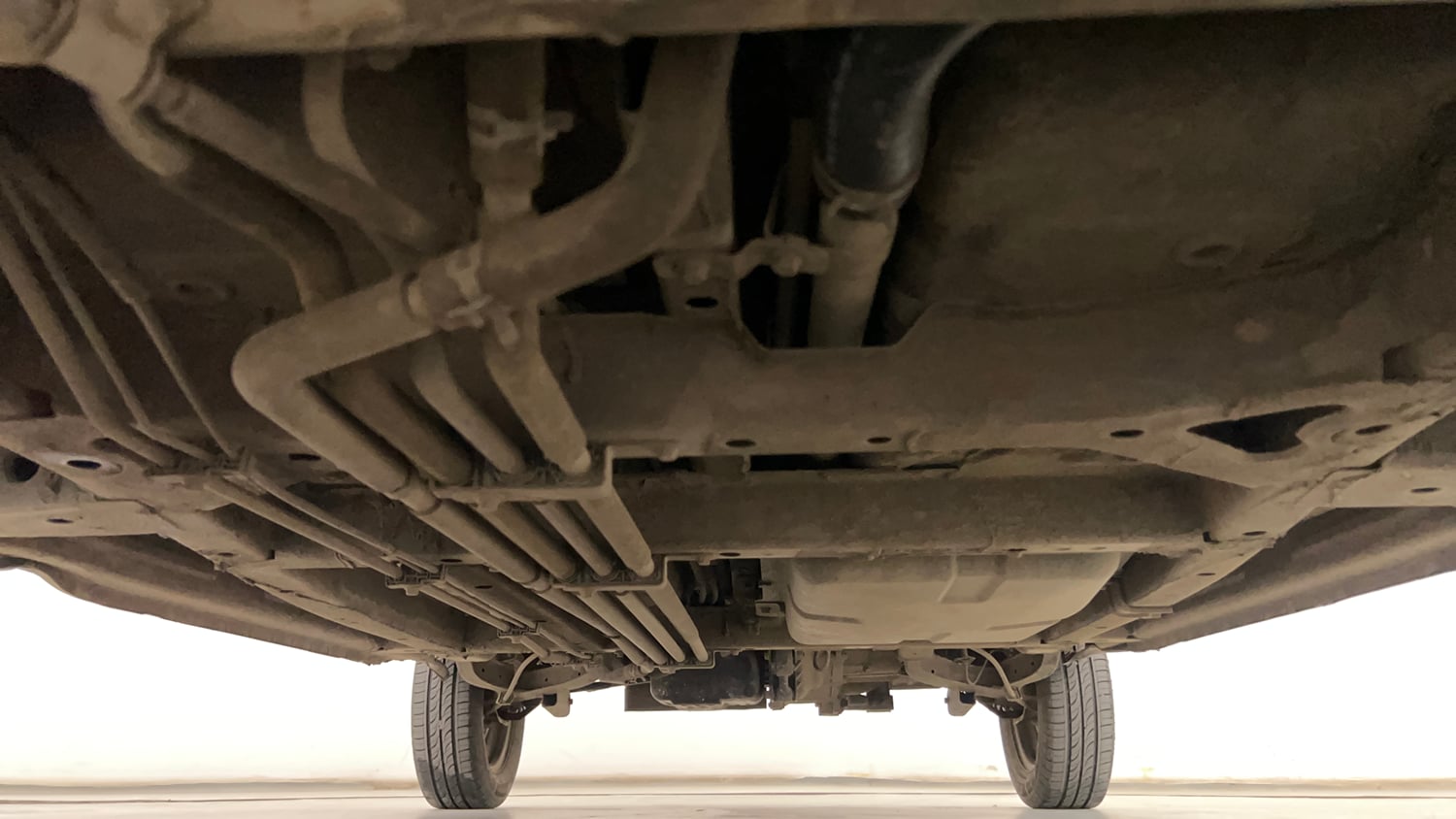 Used 2015 Tata Nano Twist XT Petrol Manual extra FRONT LEFT UNDERBODY VIEW