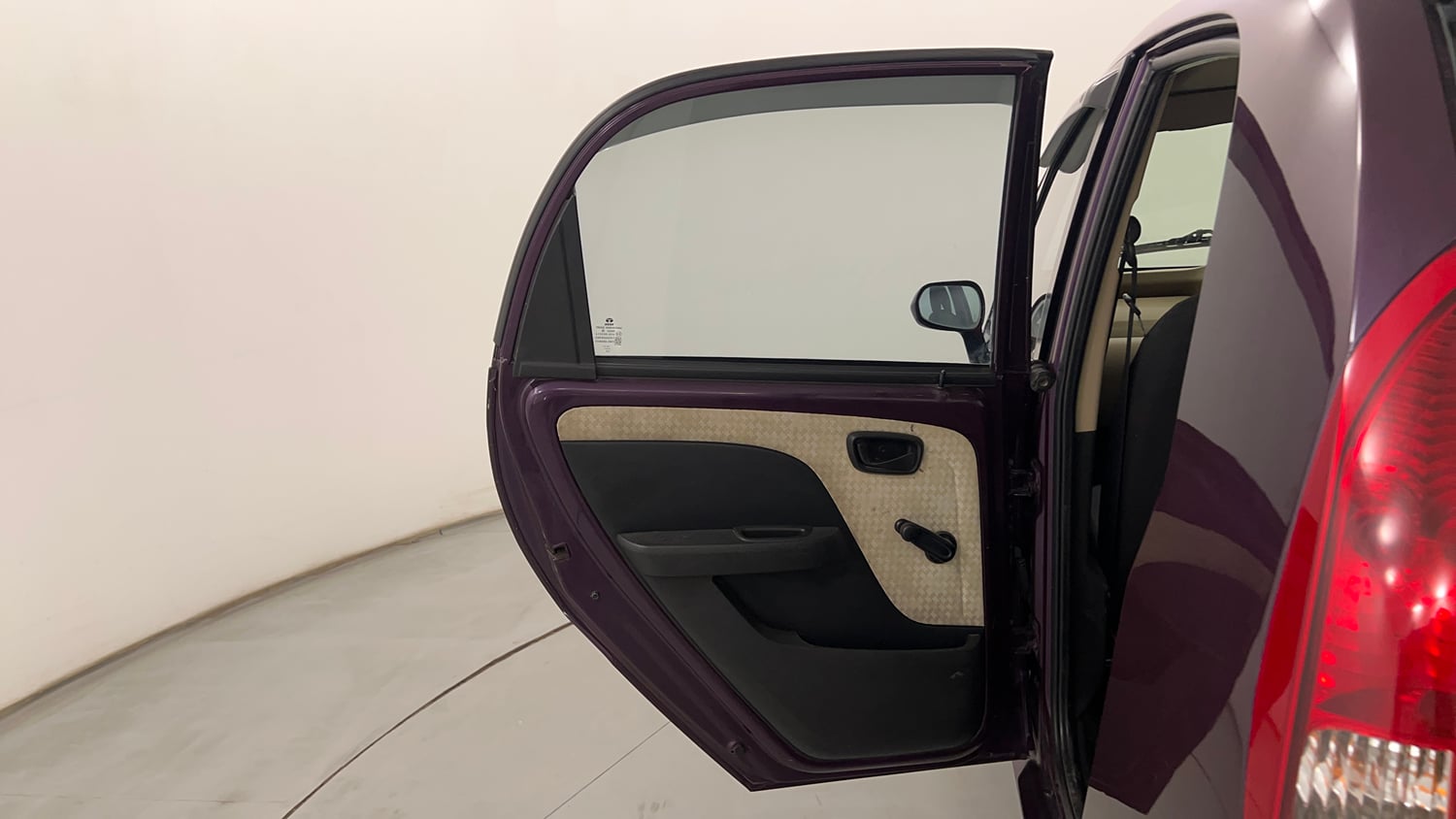 Used 2015 Tata Nano Twist XT Petrol Manual interior LEFT REAR DOOR OPEN VIEW
