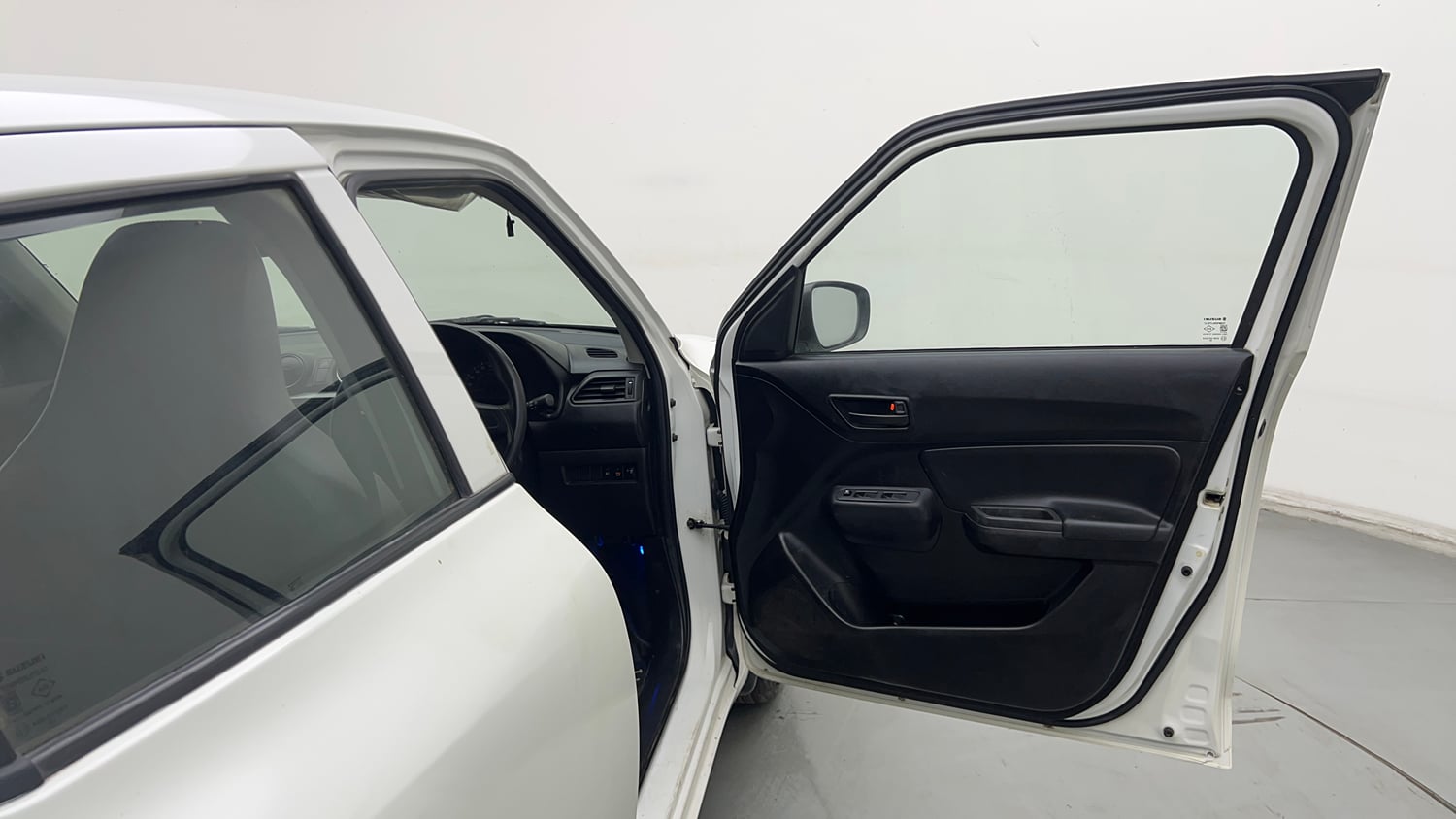 Used 2019 Maruti Suzuki Swift LXi Petrol Manual interior RIGHT FRONT DOOR OPEN VIEW
