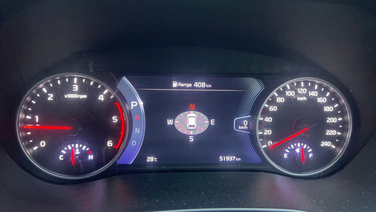 Used 2022 Kia Seltos X Line 1.5 Diesel AT Diesel Automatic interior CLUSTERMETER VIEW