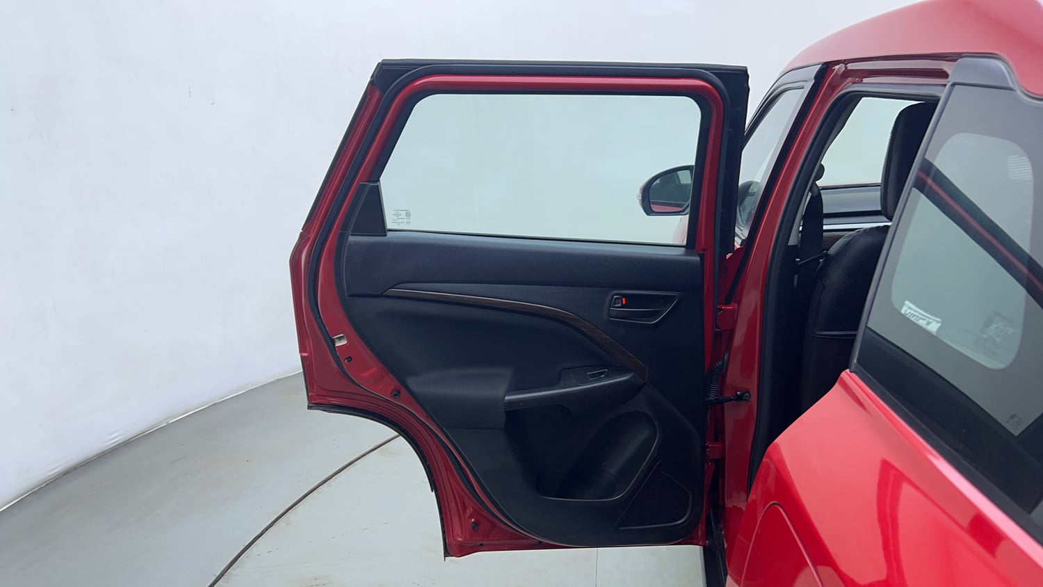 Used 2022 Maruti Suzuki Brezza Vxi AT Petrol Automatic interior LEFT REAR DOOR OPEN VIEW