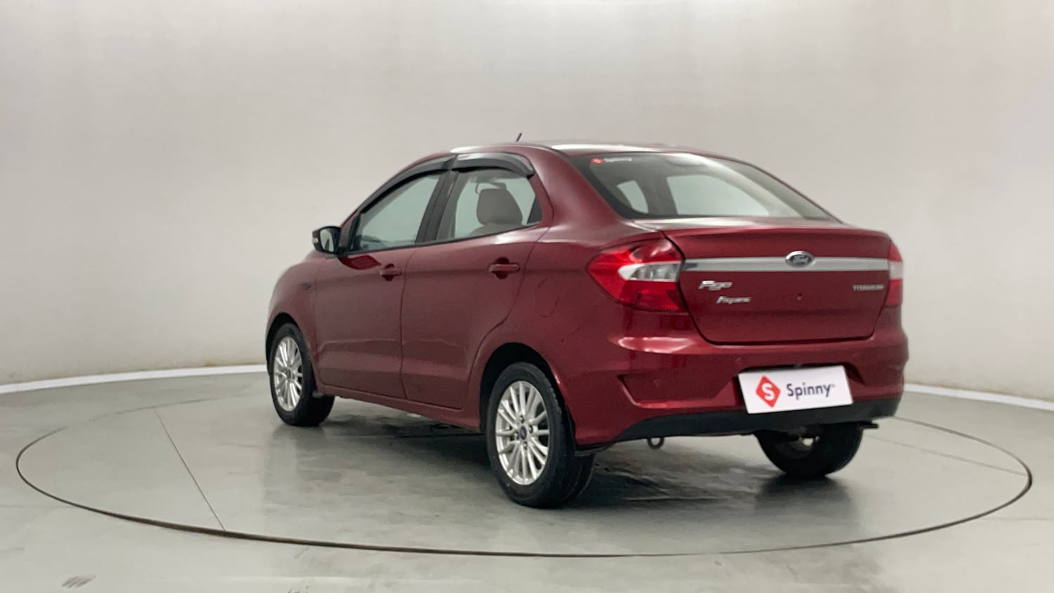Used 2019 Ford Figo Aspire Titanium 1.2 Ti-VCT Petrol Manual exterior LEFT REAR CORNER VIEW