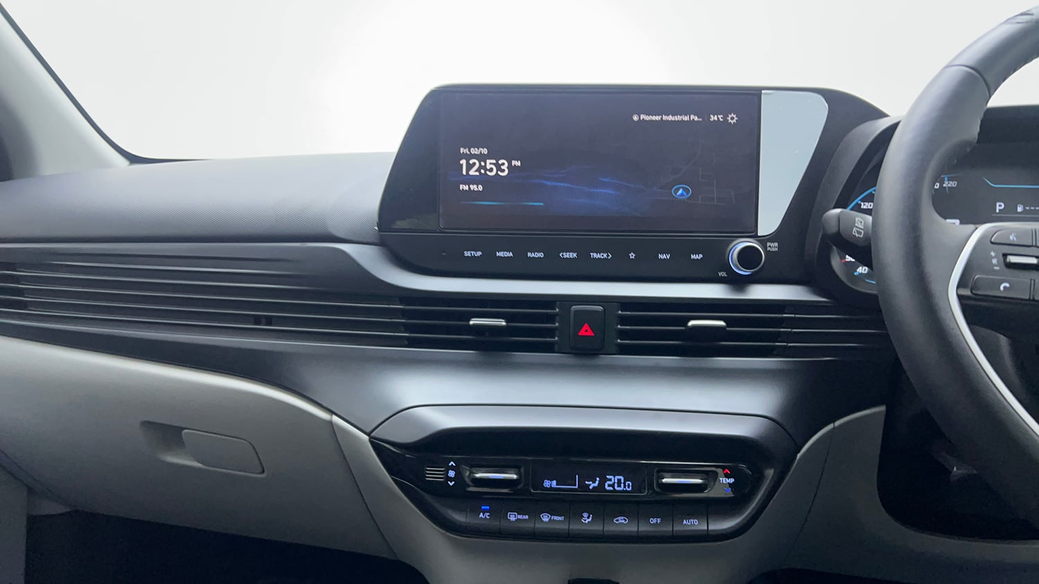 Used 2024 Hyundai New i20 Asta (O) 1.2 IVT Petrol Automatic interior MUSIC SYSTEM & AC CONTROL VIEW
