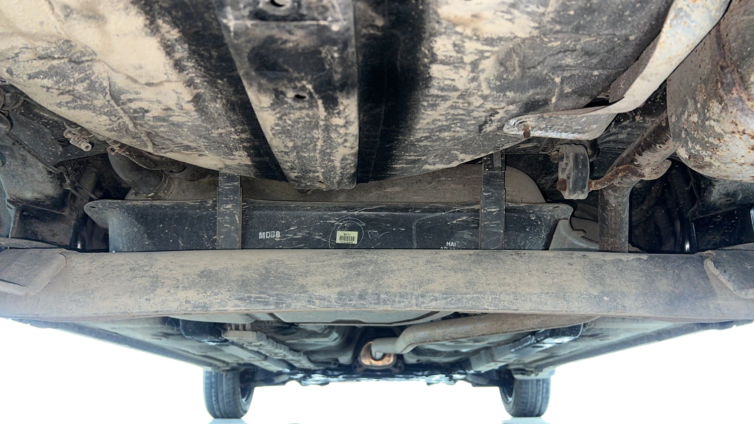 Used 2017 Hyundai Grand i10 Magna 1.2 Kappa VTVT Petrol Manual extra REAR UNDERBODY VIEW (TAKEN FROM REAR)