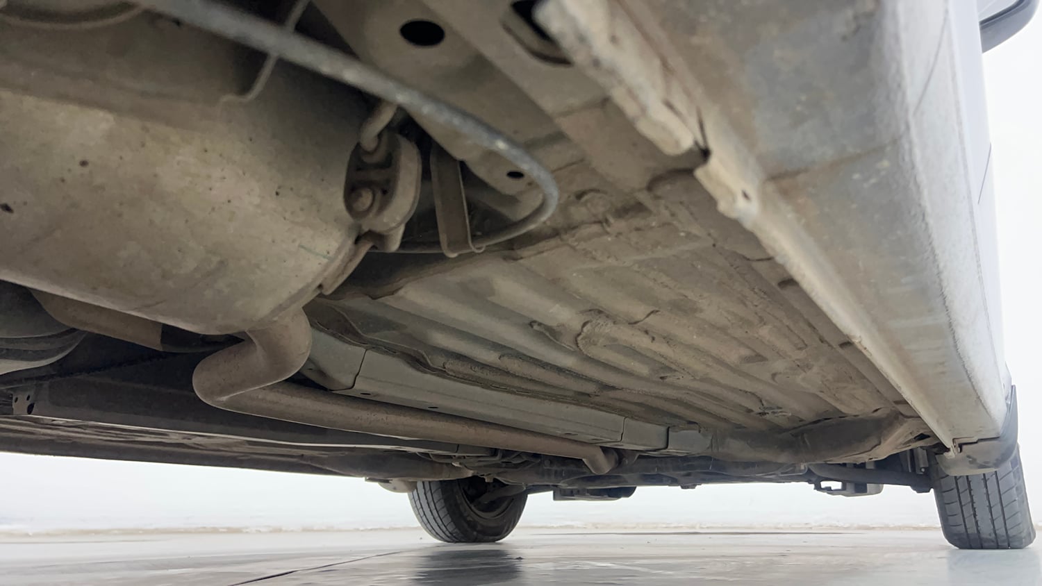 Used 2019 Honda Amaze 1.2 S MT Petrol Petrol Manual extra REAR RIGHT UNDERBODY VIEW