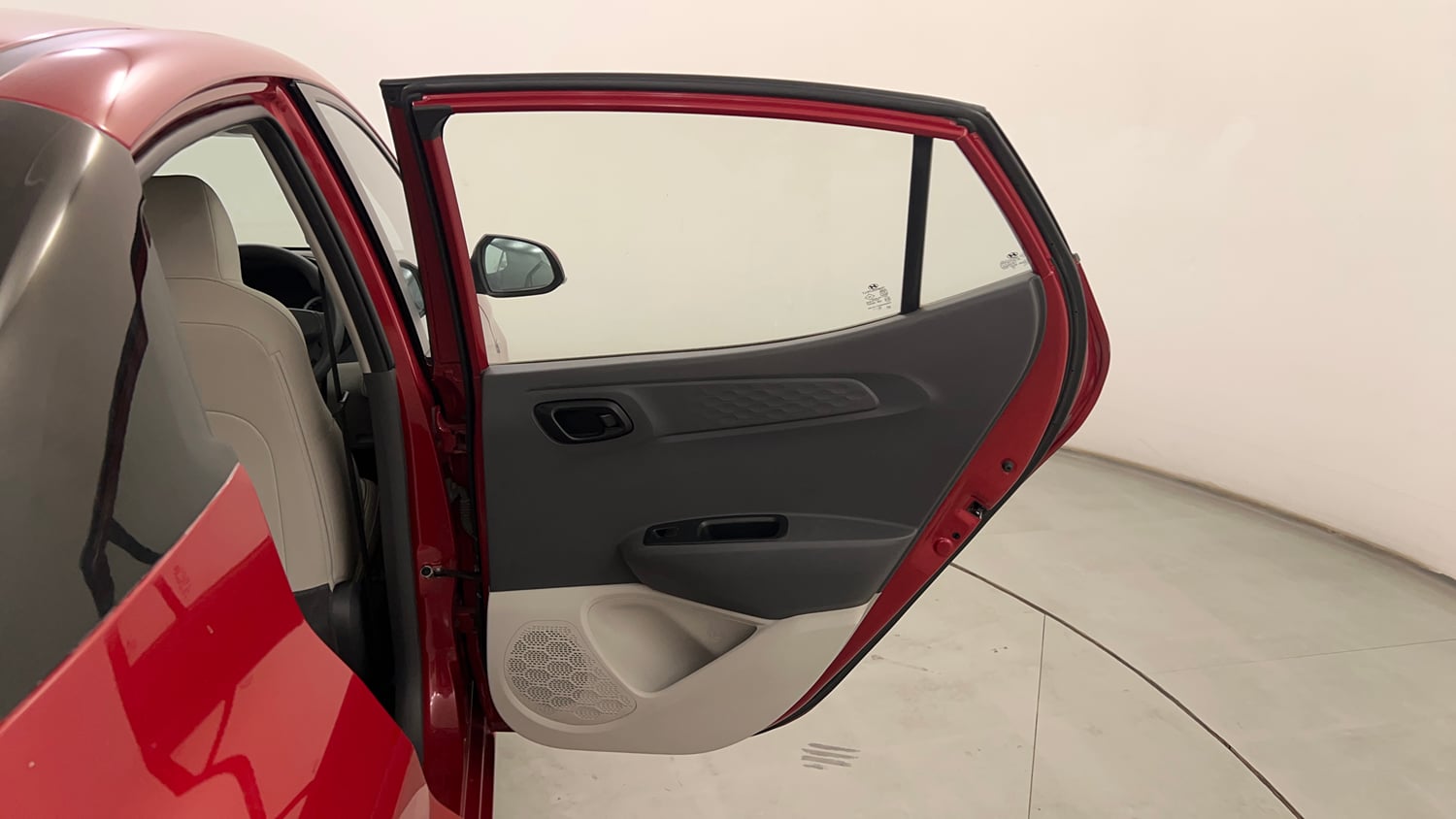 Used 2021 Hyundai Aura S 1.2 AMT Petrol Petrol Automatic interior RIGHT REAR DOOR OPEN VIEW