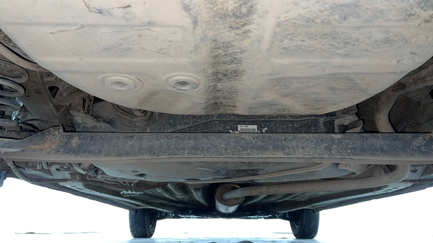 Used 2022 Maruti Suzuki Wagon R LXI 1.0 CNG Cng Manual extra REAR UNDERBODY VIEW (TAKEN FROM REAR)