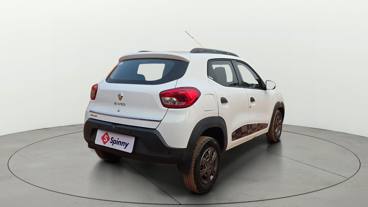 Used 2017 Renault Kwid 1.0 RXT Opt Petrol Manual exterior RIGHT REAR CORNER VIEW