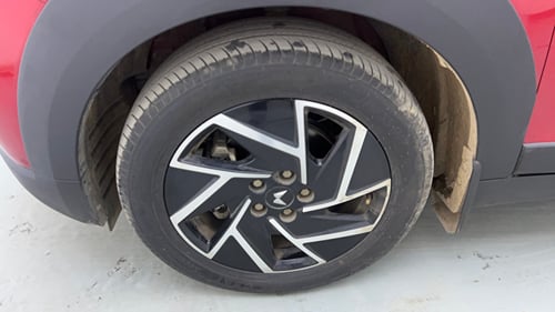 Used 2024 Mahindra XUV 3XO AX7L 1.2 Petrol AT Petrol Automatic tyres LEFT FRONT TYRE RIM VIEW