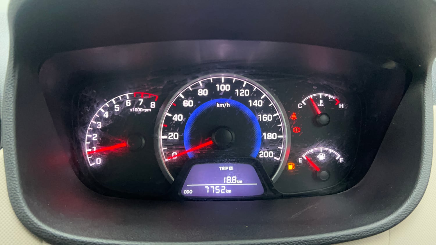 Used 2017 Hyundai Grand i10 Magna 1.2 Kappa VTVT Petrol Manual interior CLUSTERMETER VIEW
