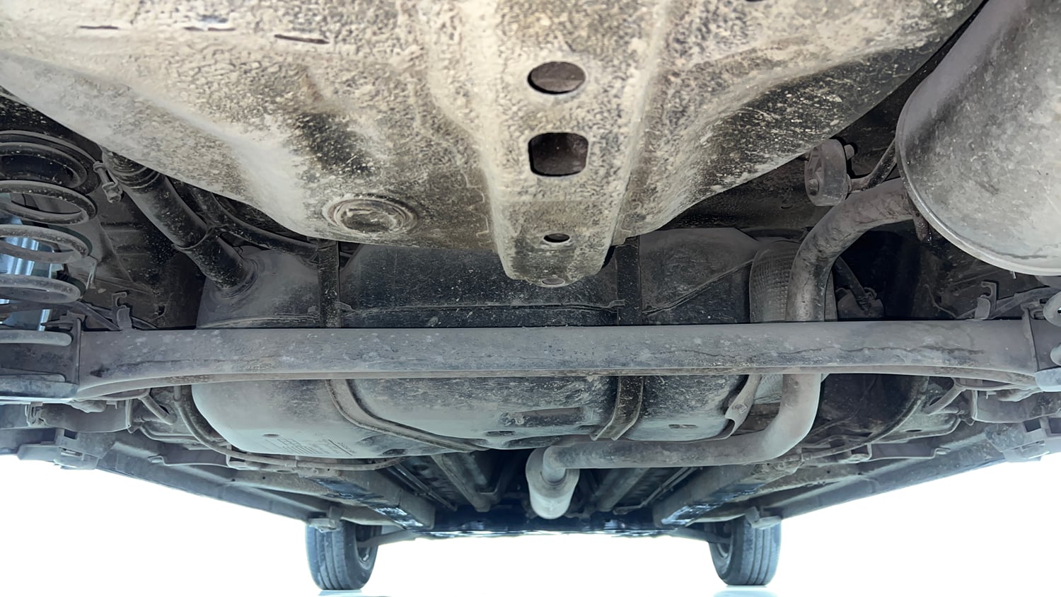 Used 2013 Maruti Suzuki Swift Dzire VXI Petrol Manual extra REAR UNDERBODY VIEW (TAKEN FROM REAR)