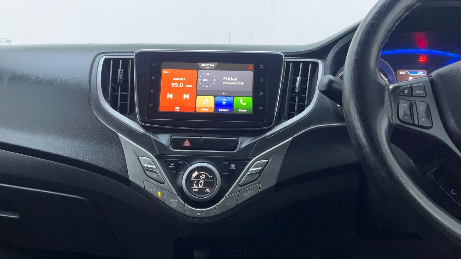 Used 2021 Maruti Suzuki Baleno Zeta Petrol Manual interior MUSIC SYSTEM & AC CONTROL VIEW