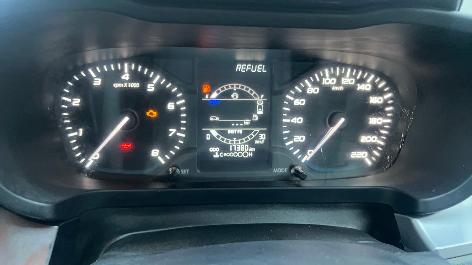 Used 2021 Tata Altroz XM Petrol Petrol Manual interior CLUSTERMETER VIEW