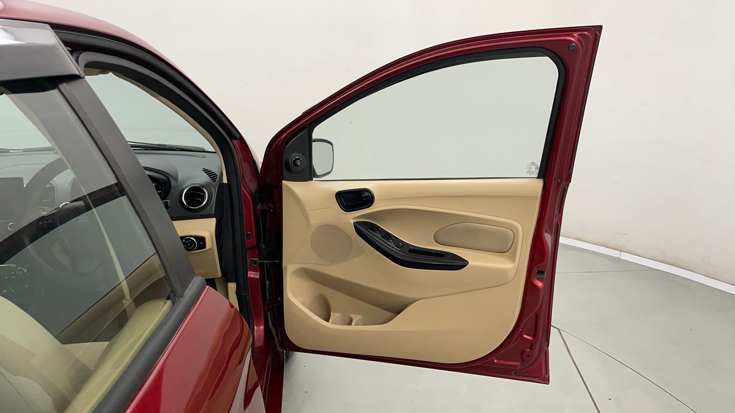 Used 2019 Ford Figo Aspire Titanium 1.2 Ti-VCT Petrol Manual interior RIGHT FRONT DOOR OPEN VIEW