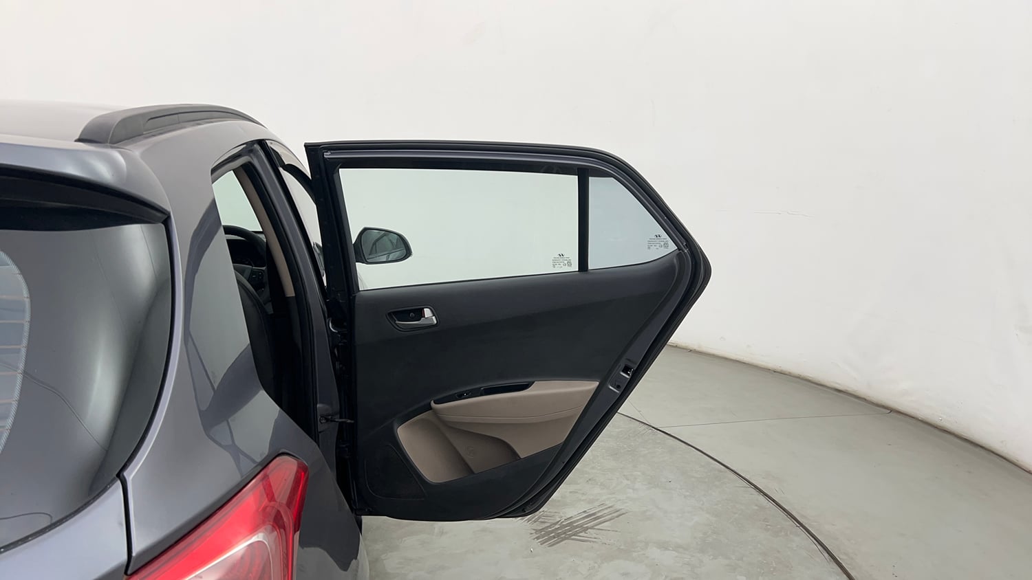 Used 2013 Hyundai Grand i10 Asta 1.2 Kappa VTVT Petrol Manual interior RIGHT REAR DOOR OPEN VIEW