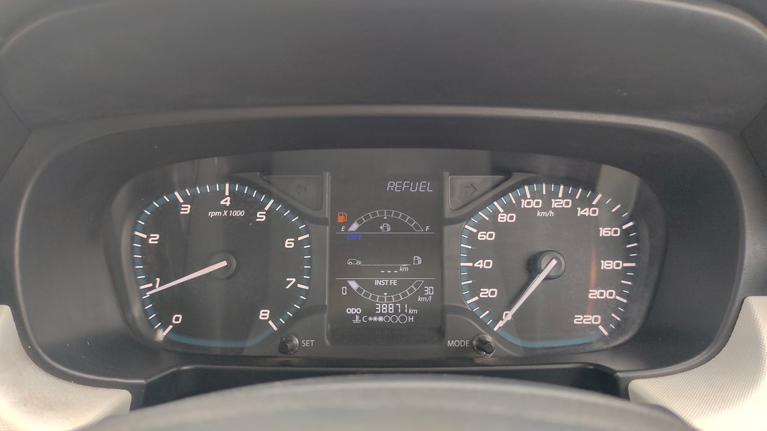 Used 2023 Tata Punch Pure MT Petrol Manual interior CLUSTERMETER VIEW