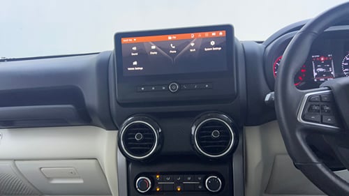 Used 2024 Mahindra Thar Roxx MX5 Diesel MT 2WD Diesel Manual interior MUSIC SYSTEM & AC CONTROL VIEW