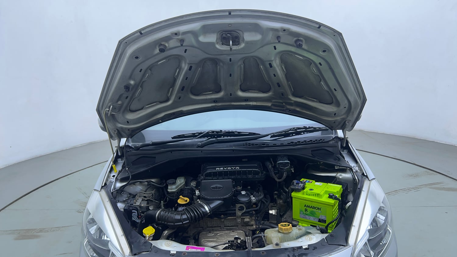 Used 2018 Tata Tiago Revotron XZA Petrol Automatic engine ENGINE & BONNET OPEN FRONT VIEW