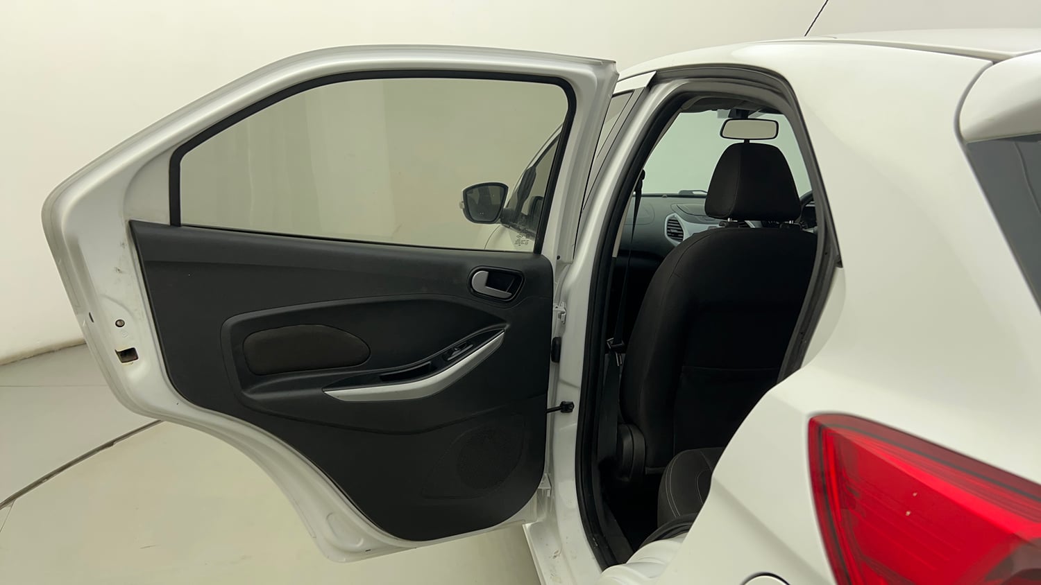 Used 2018 Ford Figo Titanium 1.2 Ti-VCT Petrol Manual interior LEFT REAR DOOR OPEN VIEW