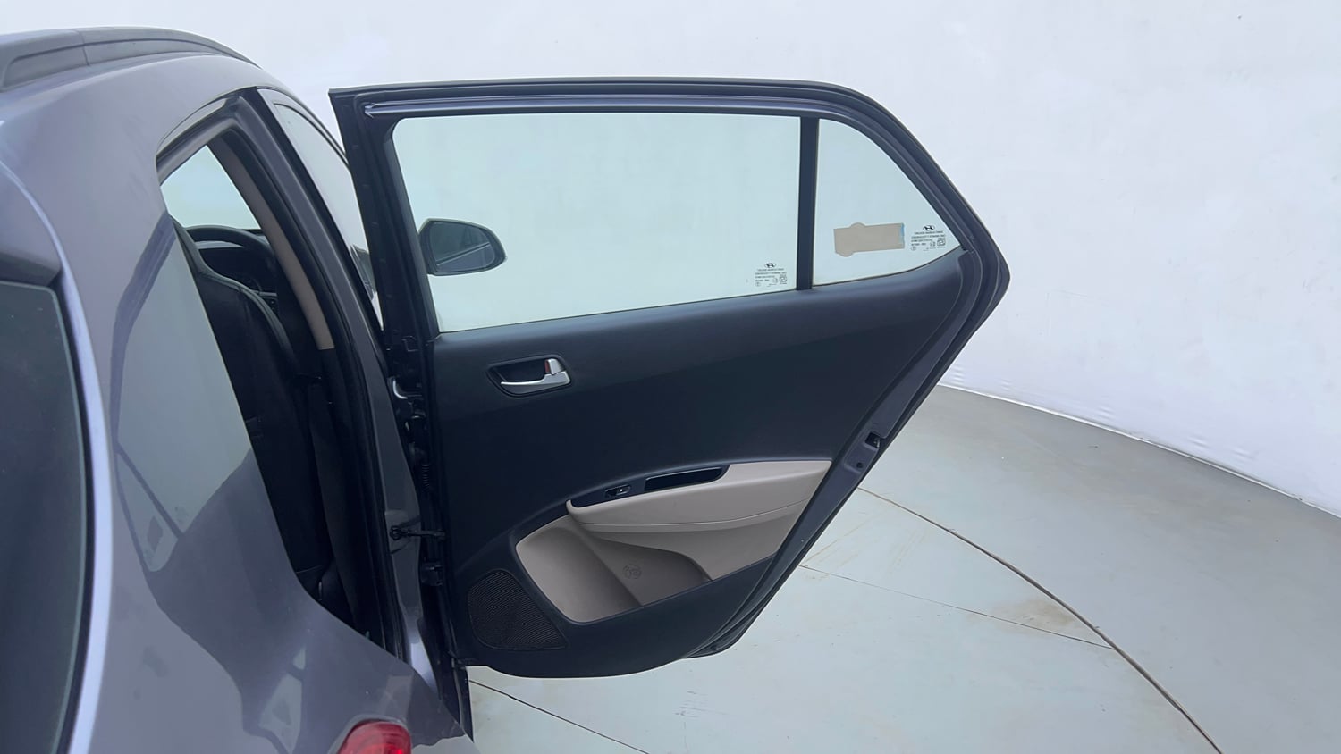 Used 2018 Hyundai Grand i10 Sportz 1.2 Kappa VTVT Petrol Manual interior RIGHT REAR DOOR OPEN VIEW