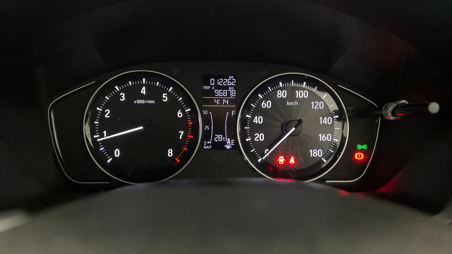 Used 2024 honda Amaze 2nd Generation VX 1.2 Petrol MT Petrol Manual interior CLUSTERMETER VIEW