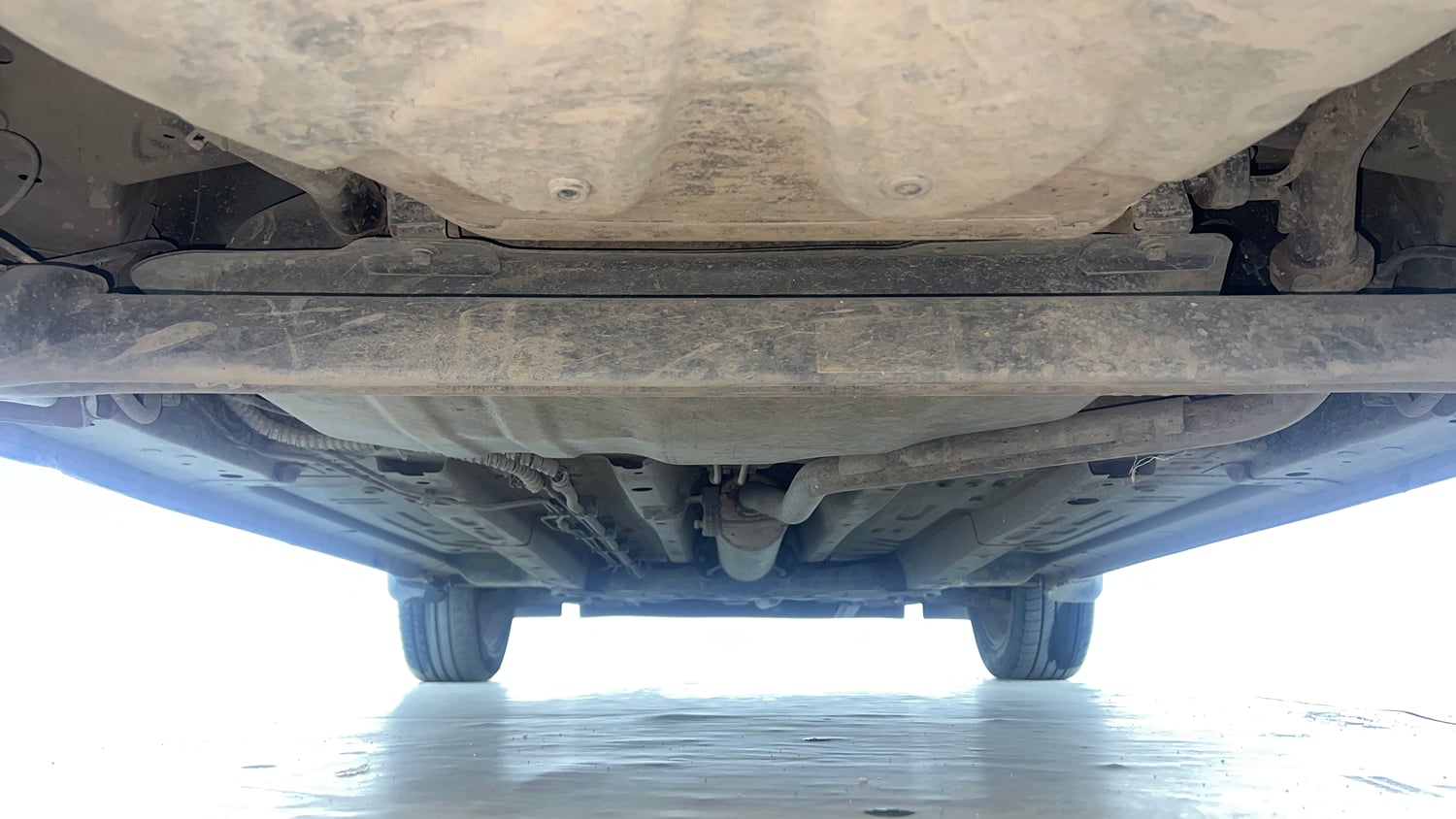 Used 2023 Tata Punch Creative AMT Petrol Automatic extra REAR UNDERBODY VIEW (TAKEN FROM REAR)