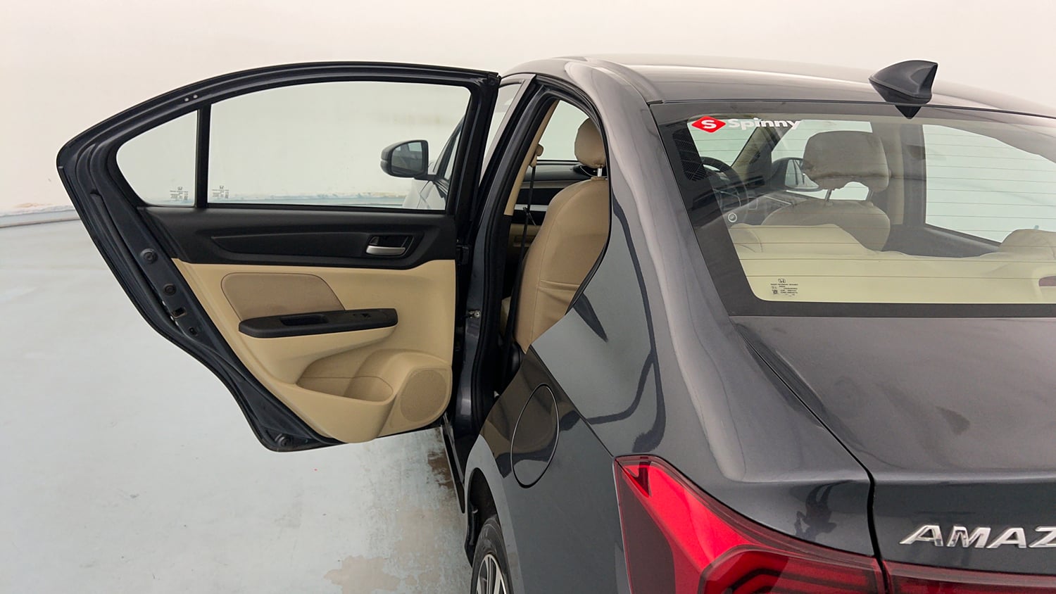Used 2024 honda Amaze 2nd Generation VX 1.2 Petrol MT Petrol Manual interior LEFT REAR DOOR OPEN VIEW