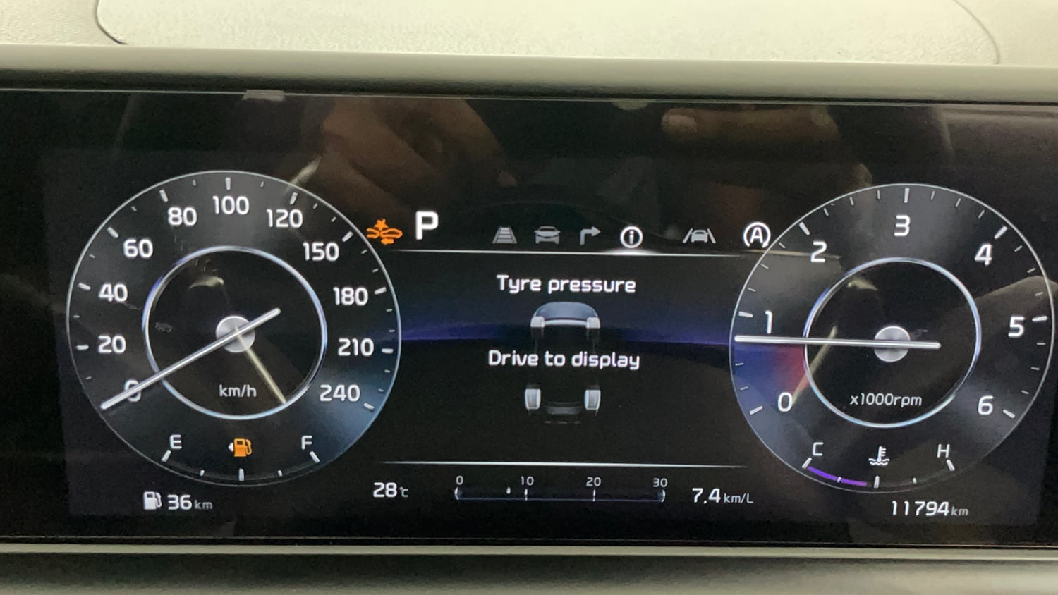 Used 2025 Kia Seltos GTX Plus 1.5 Diesel AT Diesel Automatic interior CLUSTERMETER VIEW