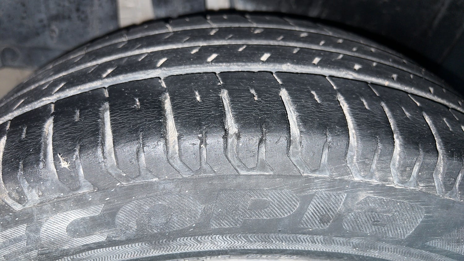 Used 2019 Maruti Suzuki XL6 Alpha AT Petrol Petrol Automatic tyres RIGHT REAR TYRE TREAD VIEW