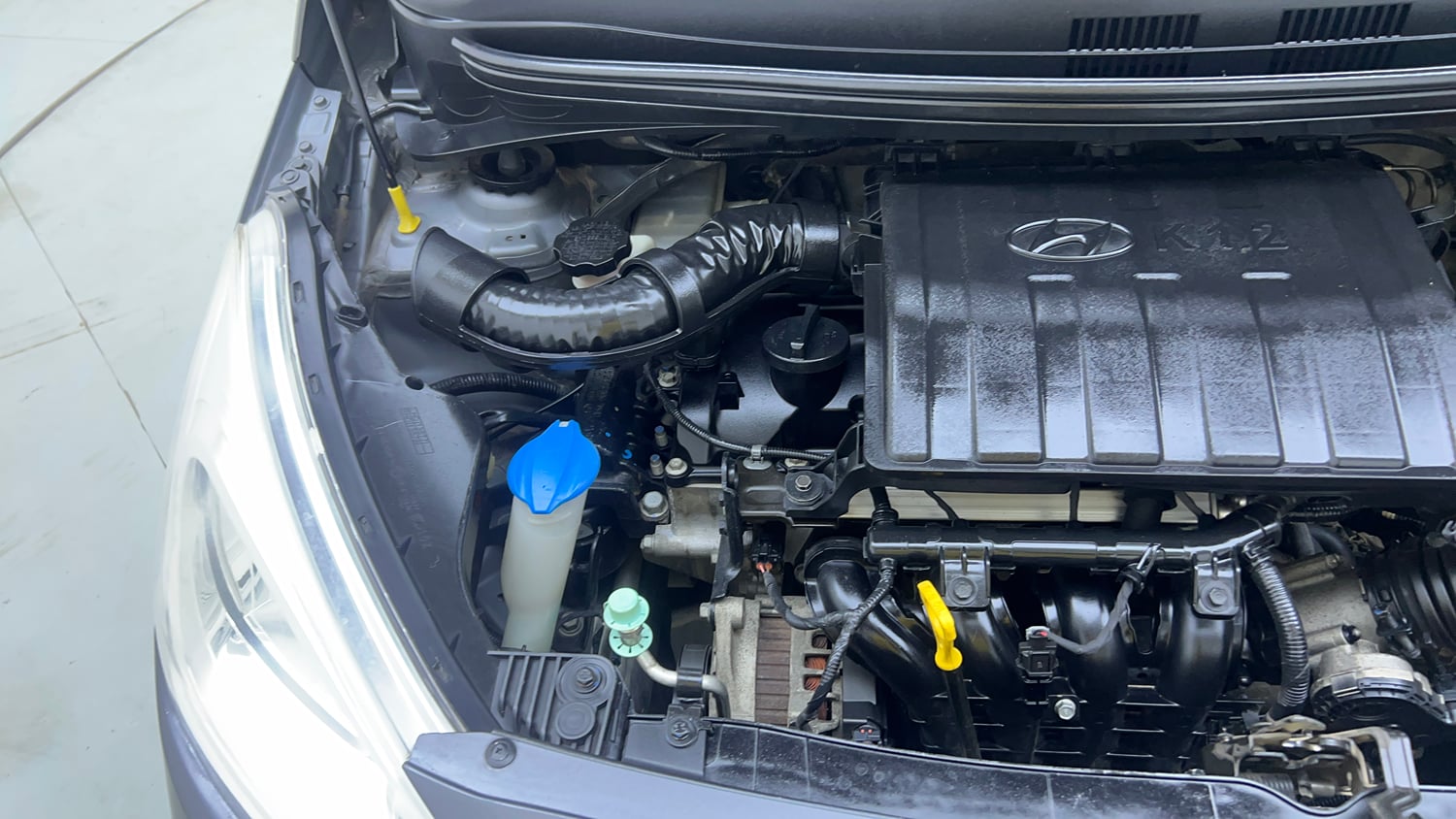 Used 2018 Hyundai Grand i10 Sportz 1.2 Kappa VTVT Petrol Manual engine ENGINE RIGHT SIDE VIEW
