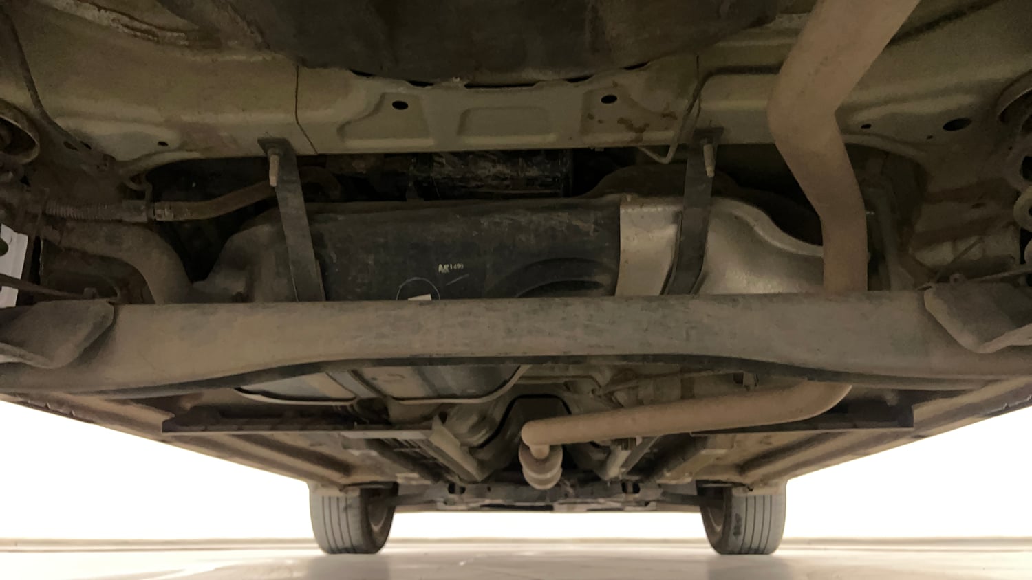 Used 2022 kia Seltos HTX 1.5 IVT Petrol Automatic extra REAR UNDERBODY VIEW (TAKEN FROM REAR)