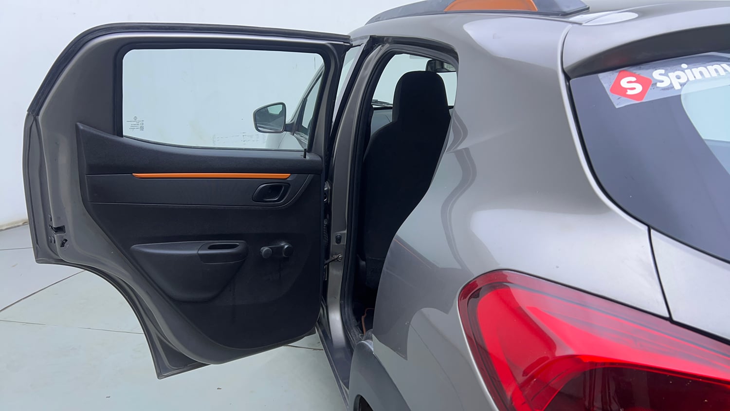 Used 2018 Renault Kwid CLIMBER 1.0 Petrol Manual interior LEFT REAR DOOR OPEN VIEW