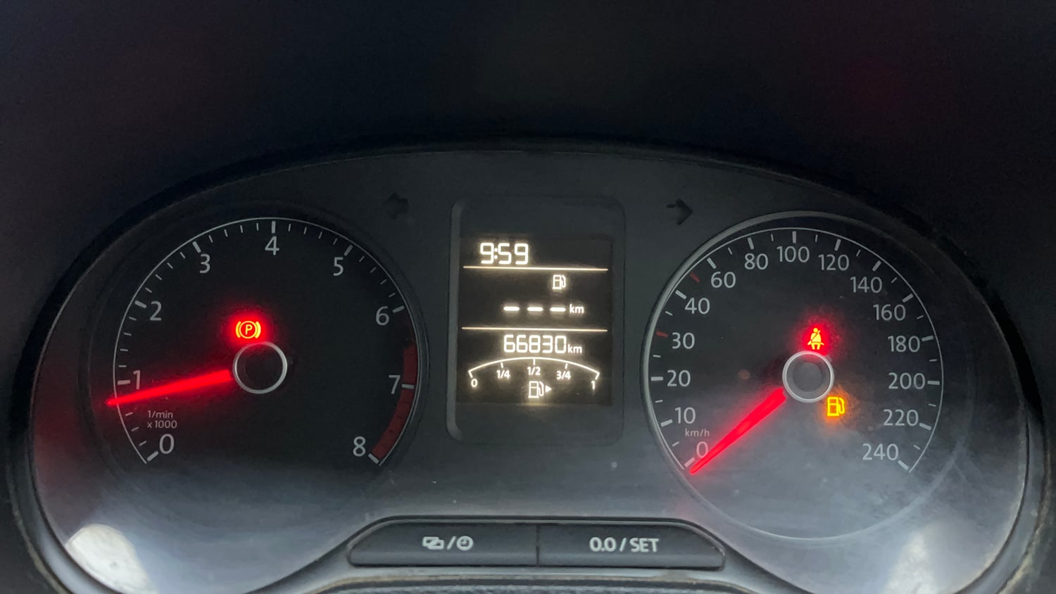 Used 2020 Volkswagen Polo Comfortline Plus 1.0L MPI Petrol Manual interior CLUSTERMETER VIEW