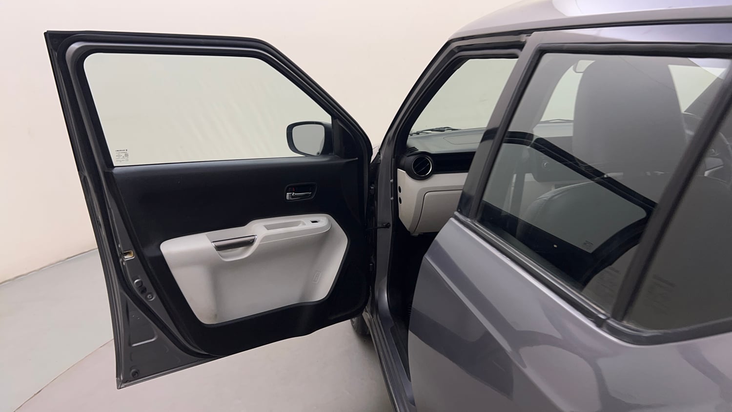 Used 2017 Maruti Suzuki Ignis Zeta 1.2 AMT Petrol Automatic interior LEFT FRONT DOOR OPEN VIEW