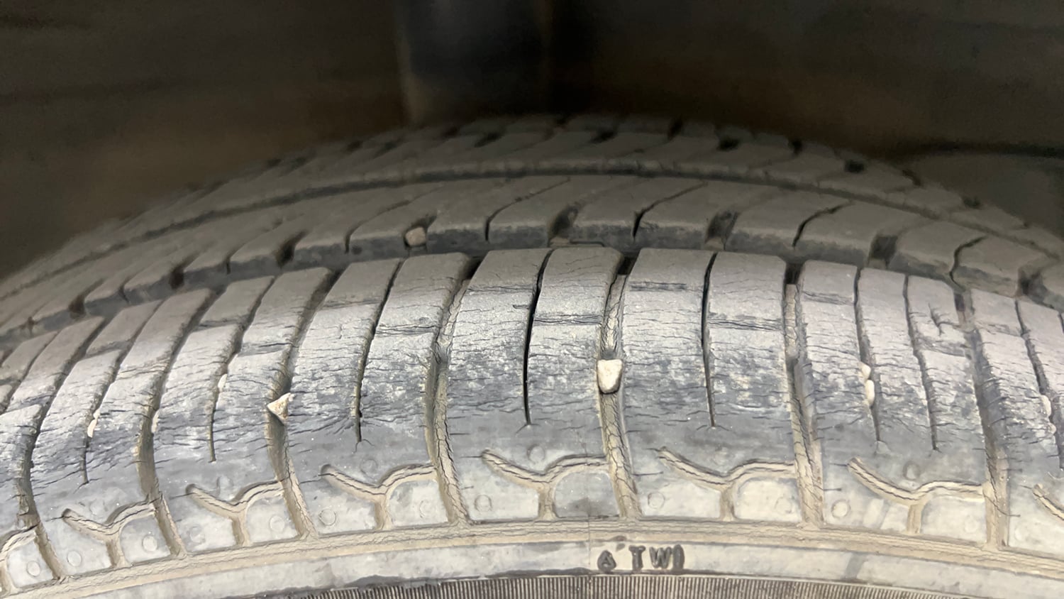 Used 2021 Hyundai Santro Sportz AMT Petrol Automatic tyres RIGHT REAR TYRE TREAD VIEW