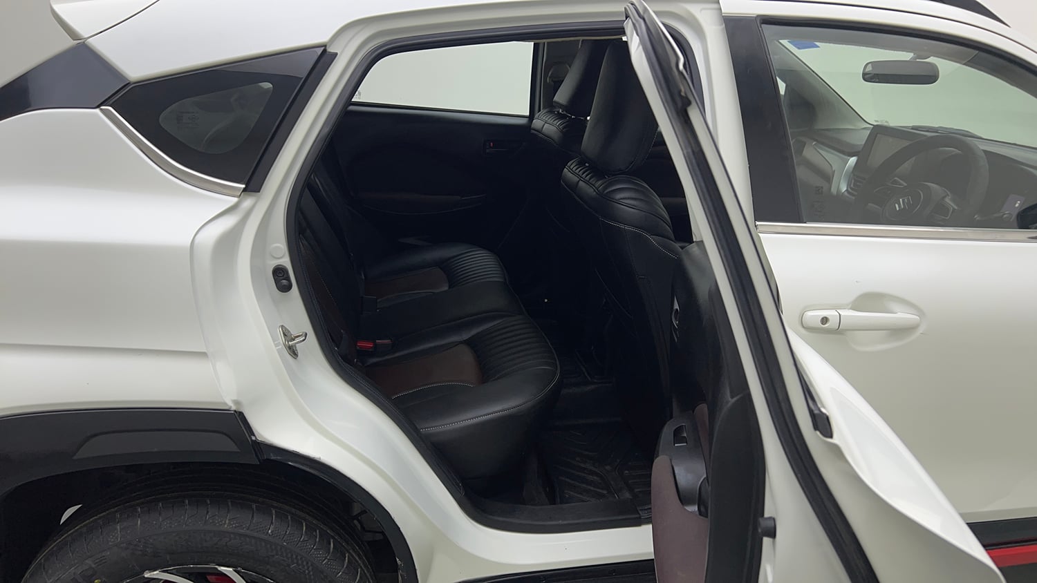 Used 2023 Maruti Suzuki Fronx Delta Plus 1.2L MT Petrol Manual interior RIGHT SIDE REAR DOOR CABIN VIEW