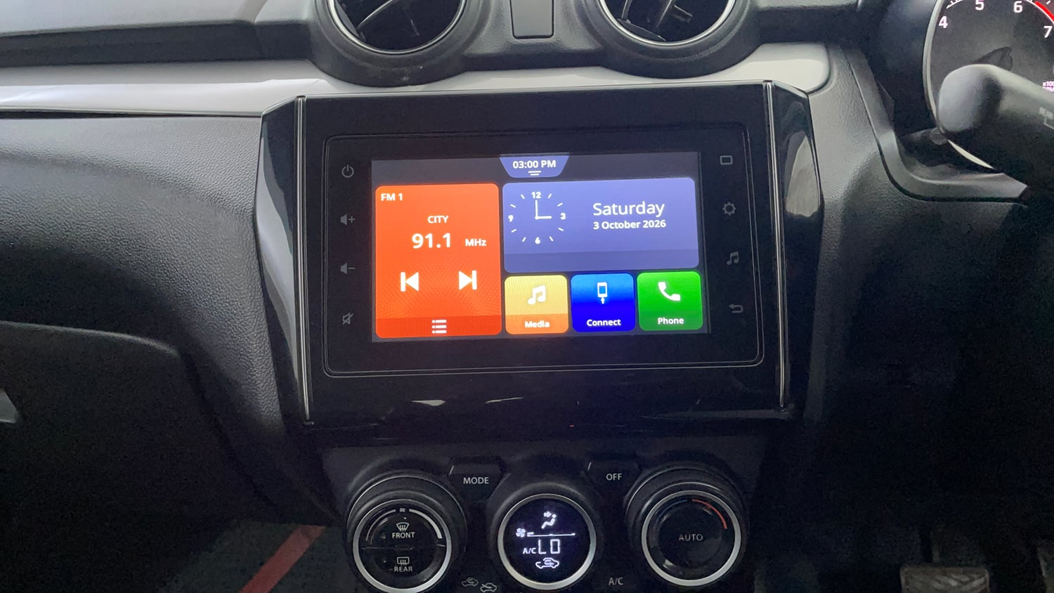 Used 2020 Maruti Suzuki Swift ZXi Plus AMT Petrol Automatic interior MUSIC SYSTEM & AC CONTROL VIEW