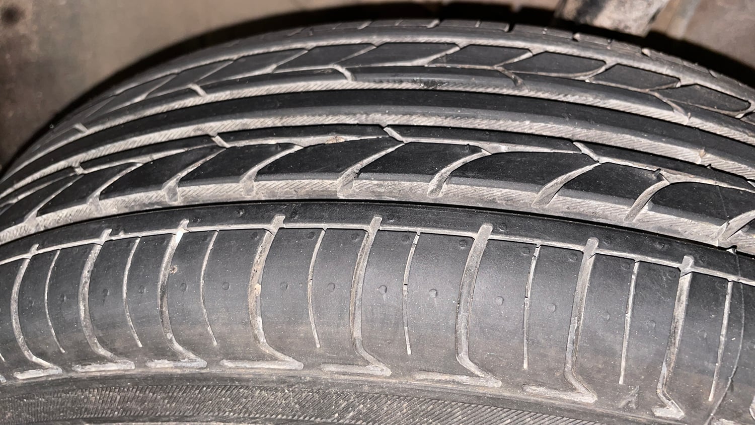 Used 2016 Nissan Micra Active XV Petrol Manual tyres LEFT FRONT TYRE TREAD VIEW