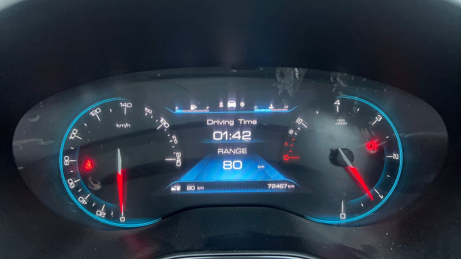 Used 2023 MG Motors Hector Sharp 2.0 Diesel Turbo MT Diesel Manual interior CLUSTERMETER VIEW