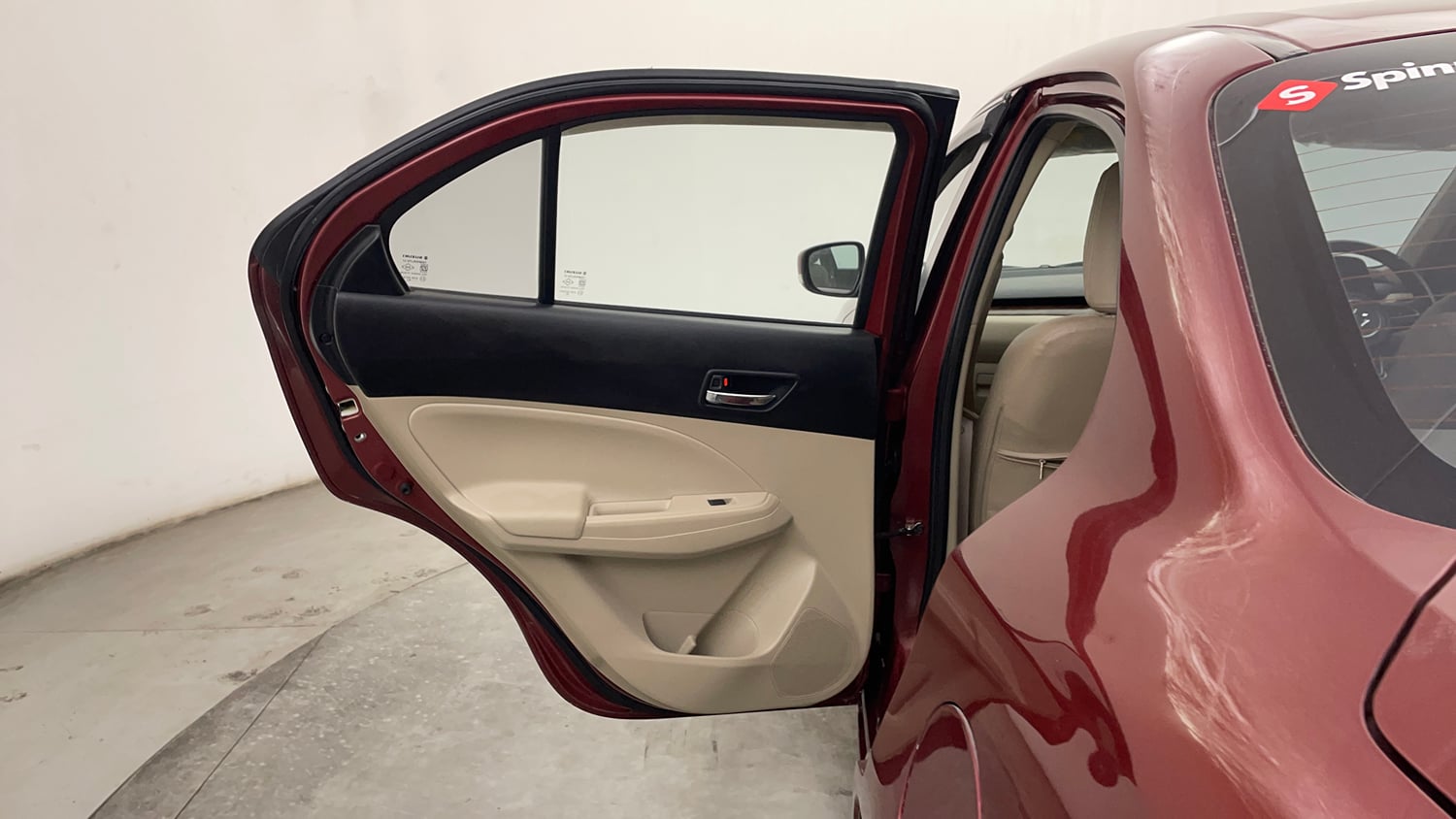 Used 2019 Maruti Suzuki Dzire ZDi Plus AMT Diesel Automatic interior LEFT REAR DOOR OPEN VIEW