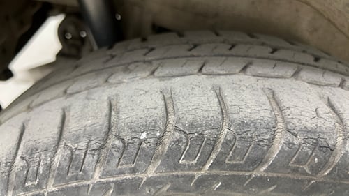 Used 2013 Maruti Suzuki Wagon R VXI Petrol Manual tyres RIGHT REAR TYRE TREAD VIEW
