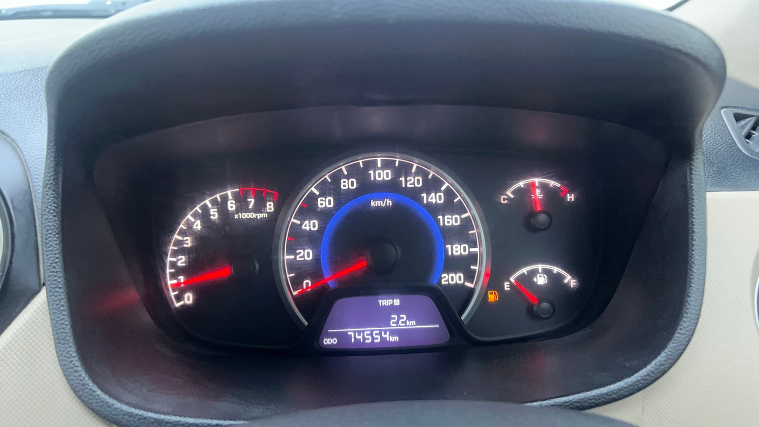 Used 2018 Hyundai Grand i10 Sportz 1.2 Kappa VTVT Petrol Manual interior CLUSTERMETER VIEW