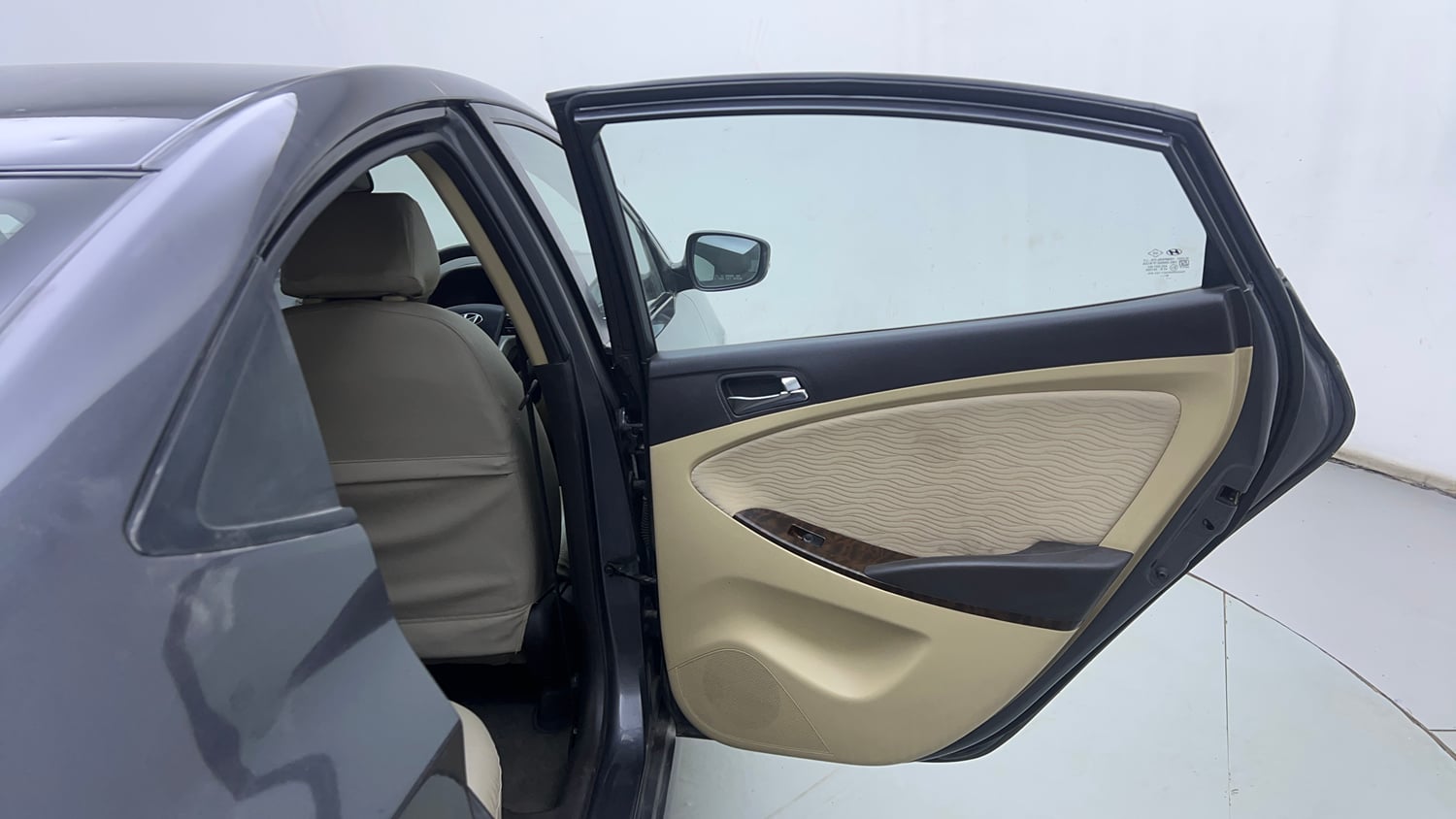 Used 2012 Hyundai Verna Fluidic 1.6 VTVT SX Petrol Manual interior RIGHT REAR DOOR OPEN VIEW