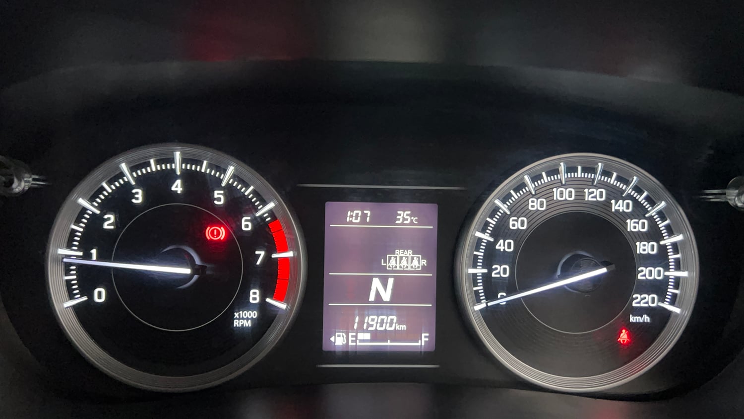 Used 2025 Maruti Suzuki Baleno Delta AGS Petrol Automatic interior CLUSTERMETER VIEW