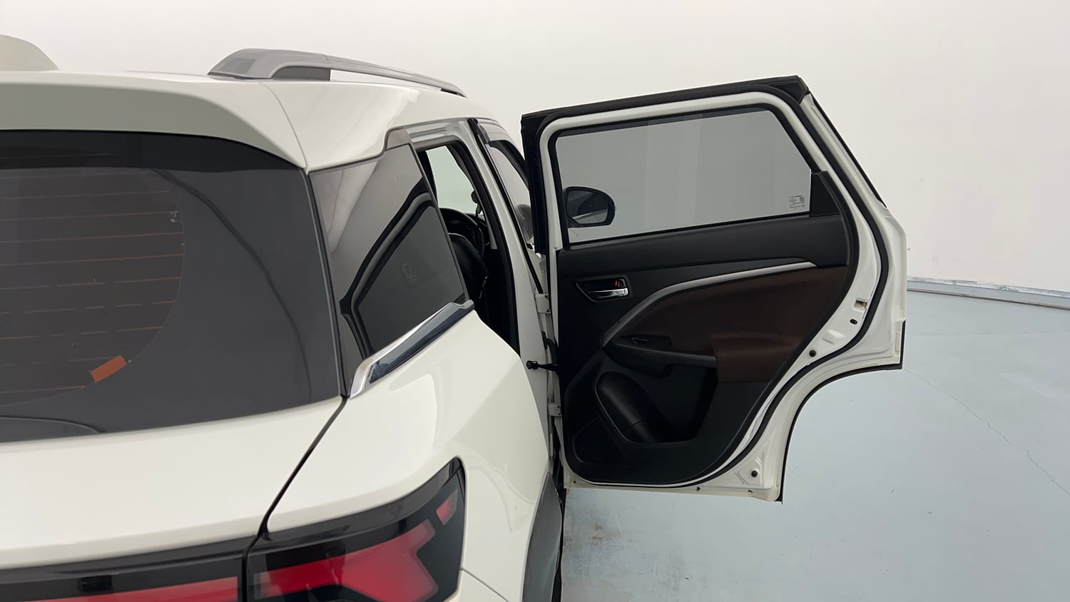 Used 2023 Maruti Suzuki Brezza ZXi Petrol Manual interior RIGHT REAR DOOR OPEN VIEW