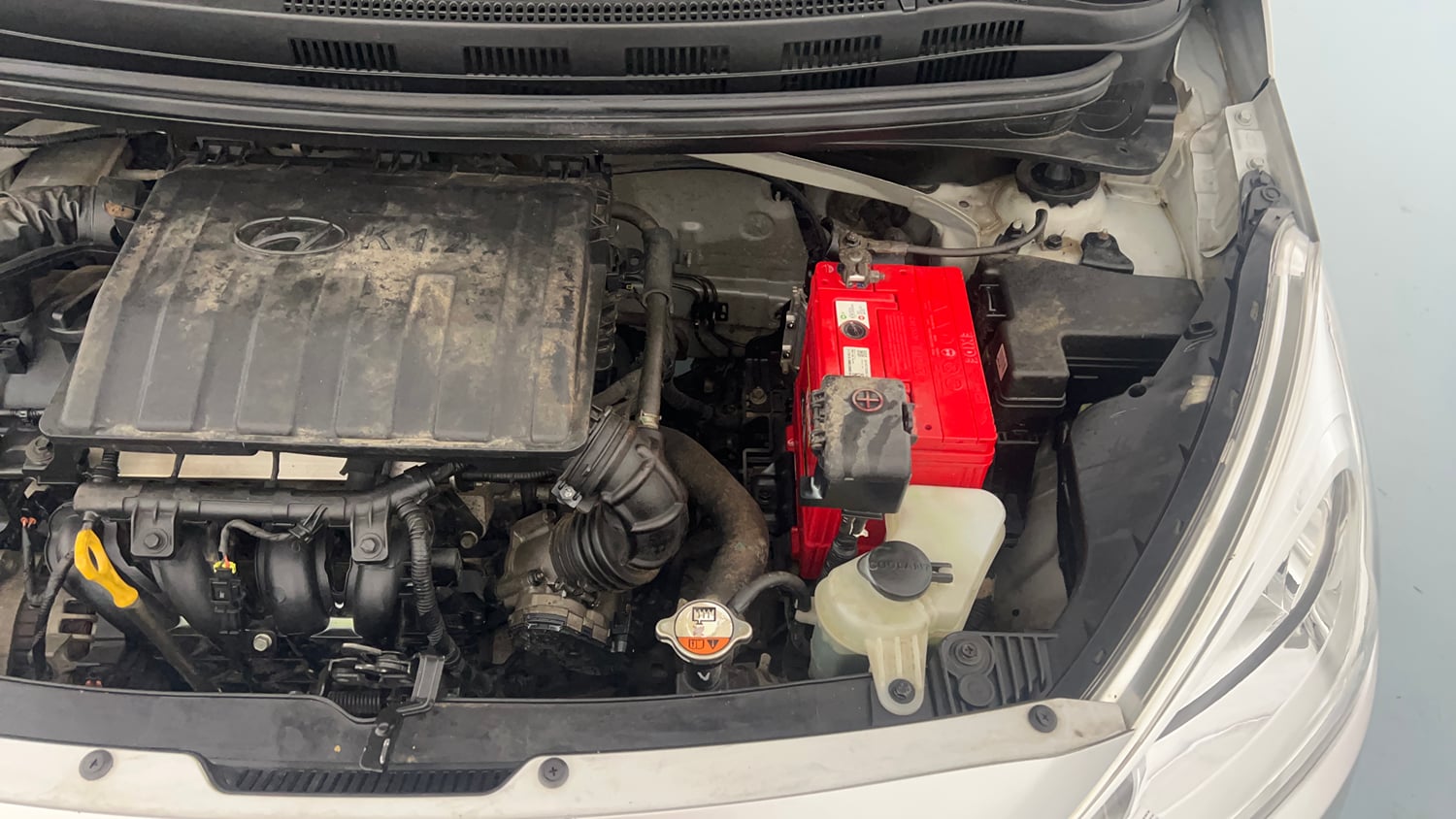 Used 2016 Hyundai Grand i10 Sportz 1.2 Kappa VTVT Petrol Manual engine ENGINE LEFT SIDE VIEW
