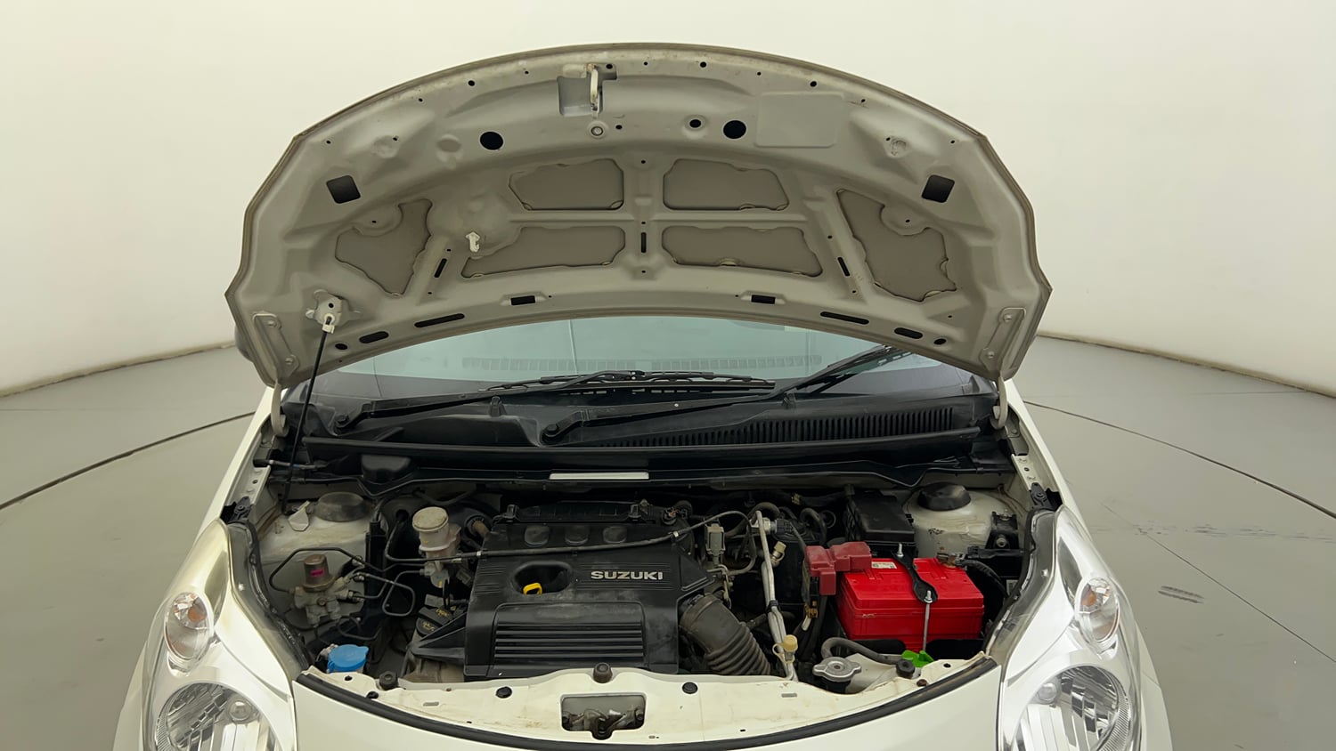 Used 2012 Maruti Suzuki A-Star Vxi Petrol Manual engine ENGINE & BONNET OPEN FRONT VIEW