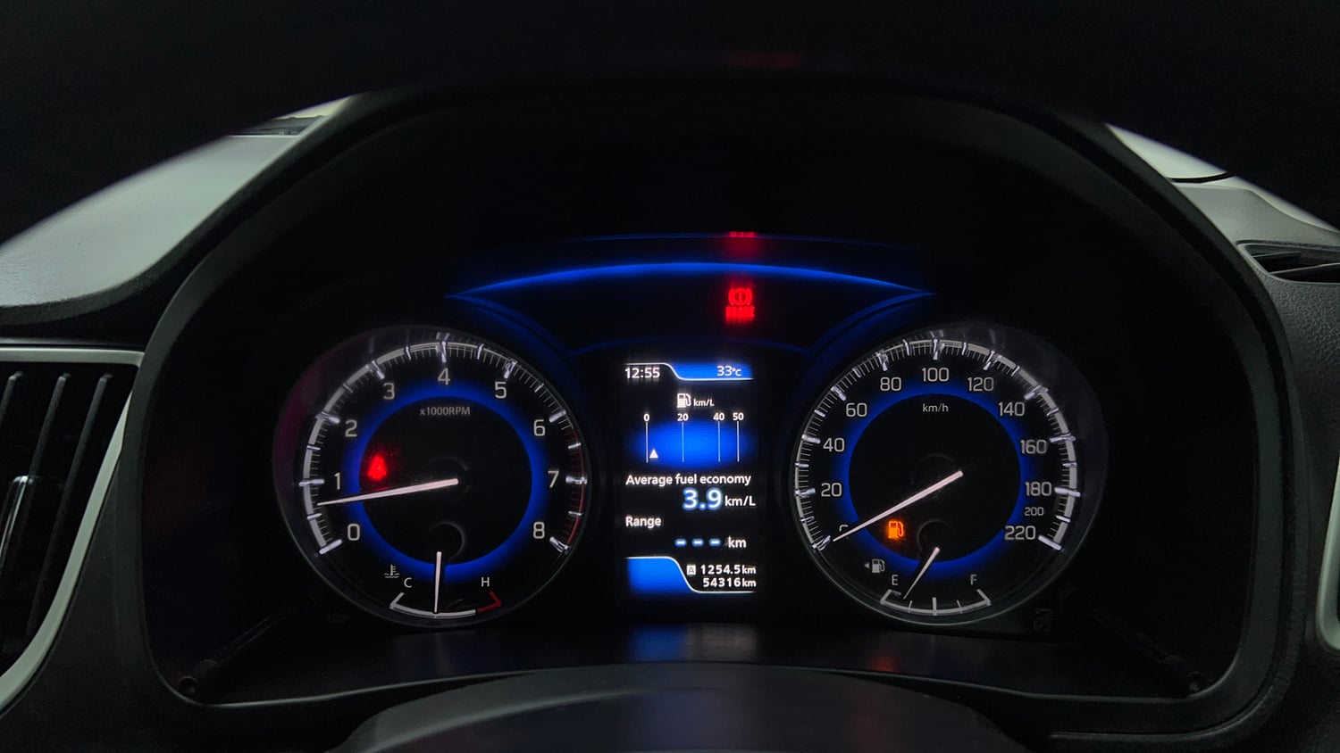 Used 2017 Maruti Suzuki Baleno Alpha 1.2 Petrol Manual interior CLUSTERMETER VIEW